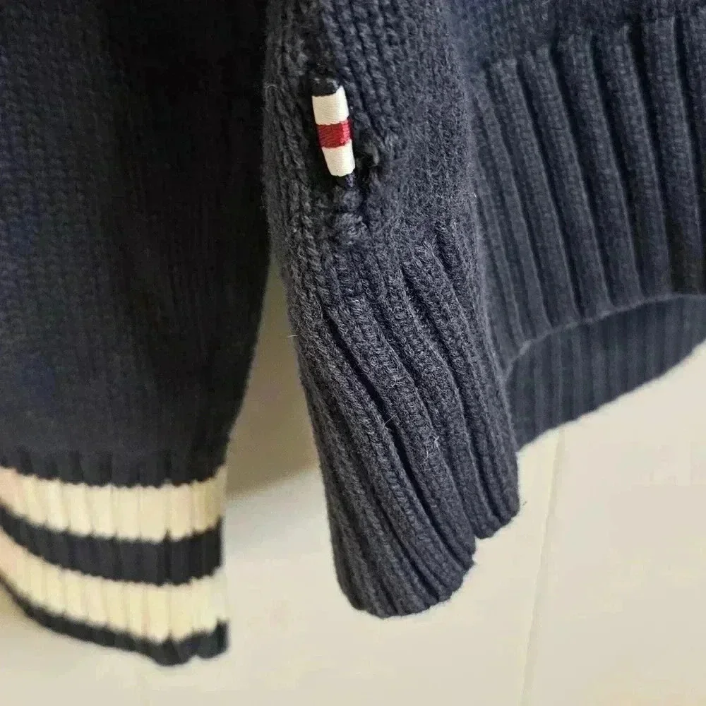Navy Tommy Hilfiger Sweater with Crest, XL